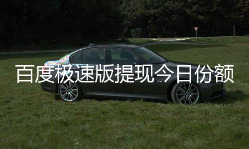 额已现今日份百度版提办怎么用完极速